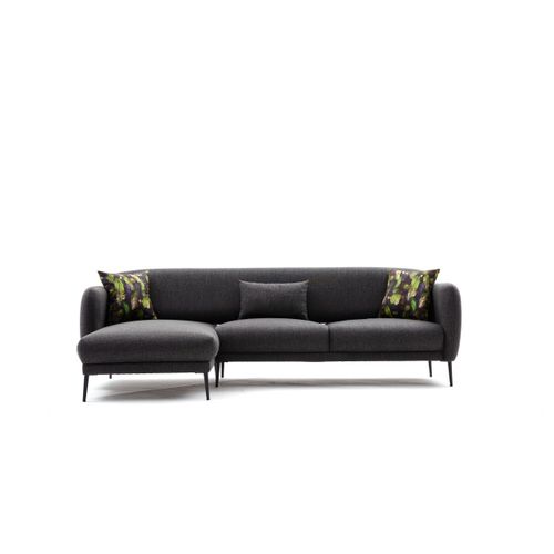 Atelier Del Sofa Kutna garnitura na razvlačenje, Antracit, Venus L - Anthracite slika 7