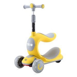 Lorelli Romobil sa svjetlećim točkovima Trio 2U1, Yellow