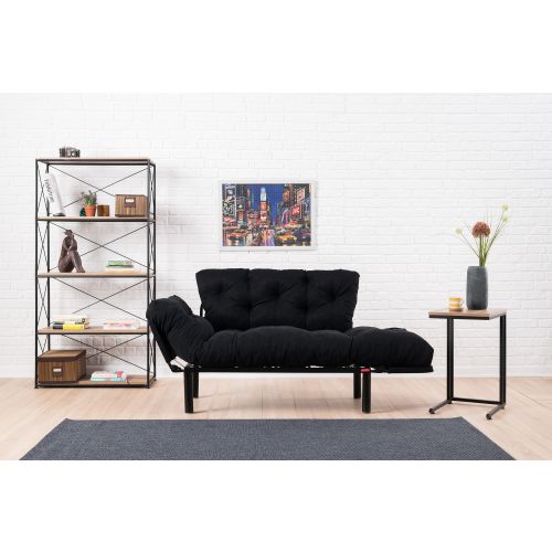 Atelier Del Sofa Nitta - Crni dvosed na razvlačenje slika 9