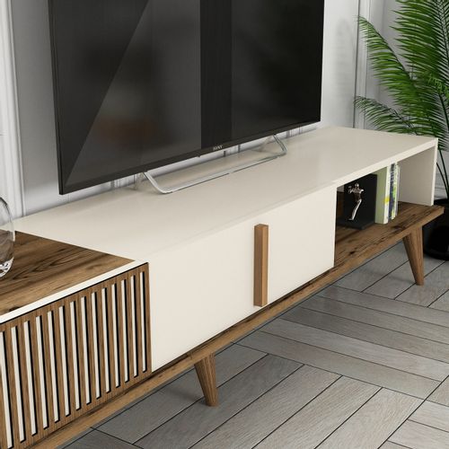 Woody Fashion TV jedinica, Milan TV - Walnut, Cream slika 5