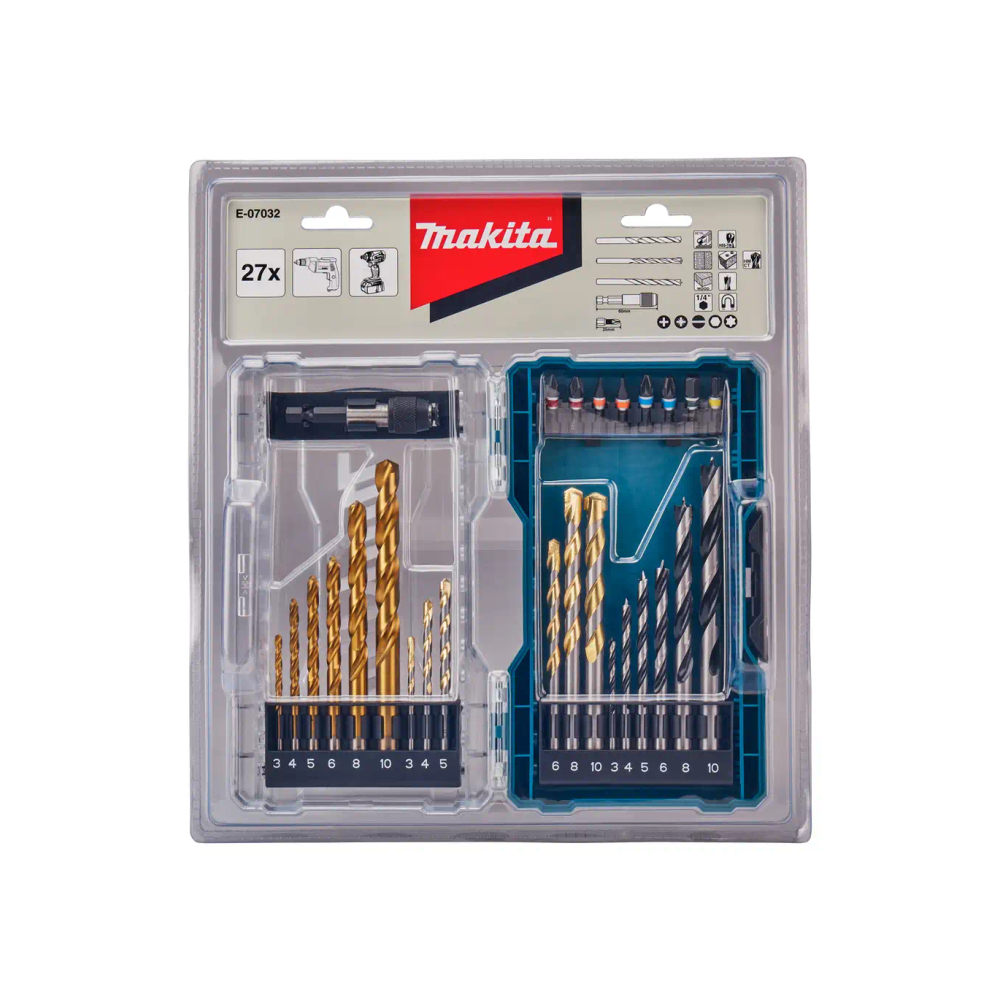Makita - 21-djelni set burgija i bitova E-07032 slika 1