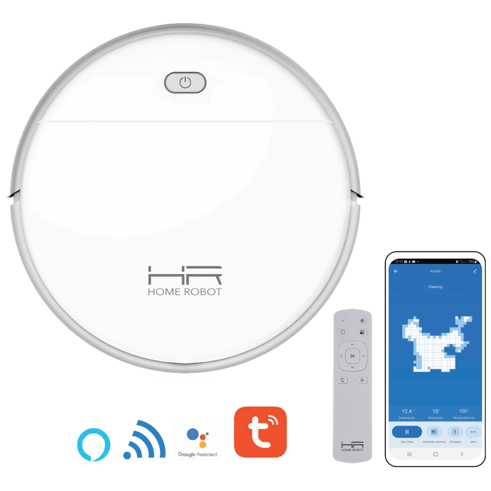 Home Robot Robot, usisavač, Wifi, HEPA filter - Homerobot RV400 White slika 5