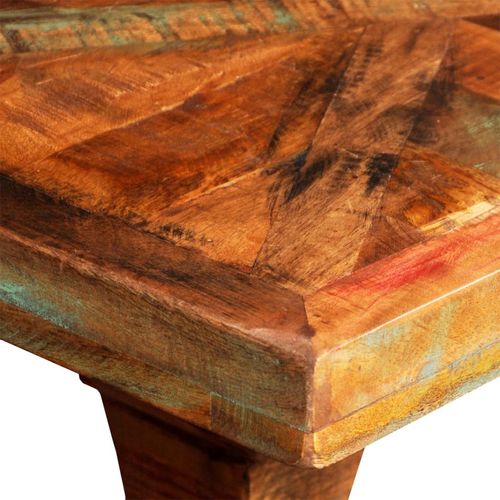 Konzolni stol od masivnog obnovljenog drva slika 13