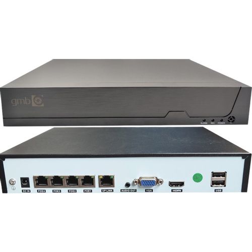 CAM-IP5MP-POEKITXM4W GMB kamera 5 mpix set full color IP  4 kamere  POE NVR  app xmeye sa mikrofonom slika 2