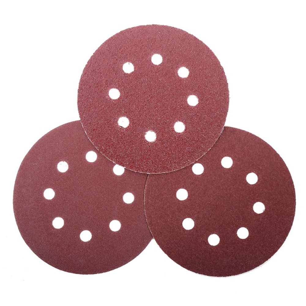 Brusni papir s rupama 125mm 5kom GR100  49143 slika 1