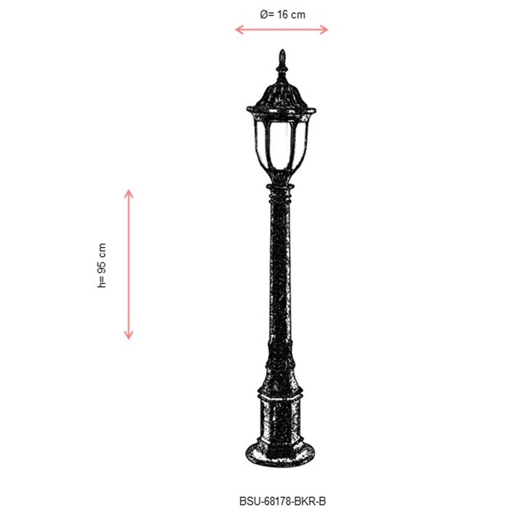 BSU-68178-BKR-B Smeđi Spoljašnji Podni Lampa slika 3