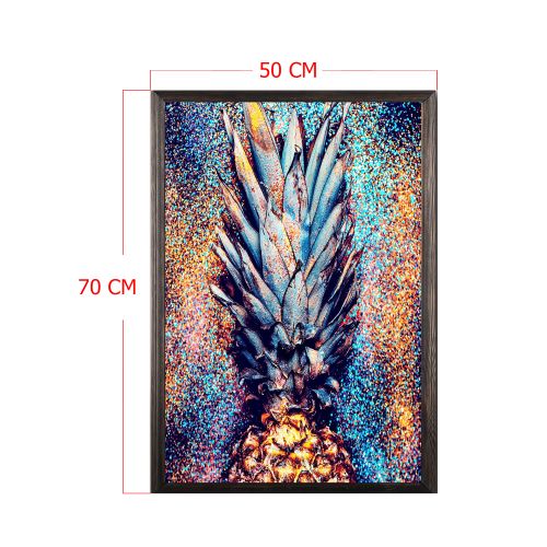 Wallity Drvena uokvirena slika, Shiny Pineapple XL slika 3