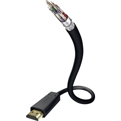 Inakustik HDMI priključni kabel HDMI A utikač, HDMI A utikač 3.00 m crna 00324530 audio povratni kanal (arc), pozlaćeni kontakti, Ultra HD (4K) HDMI HDMI kabel slika 6