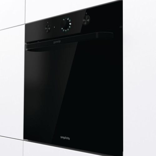 Gorenje BOS 6727 SYB Ugradna rerna, Multifunkcionalna, 77 L, Širina 59.5 cm, Crna slika 2