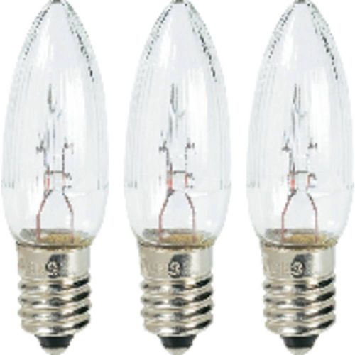 Zamjenska žarulja, blister pakiranje od 3, prozirna, 55V, 3W, navoj vijka E10 Konstsmide 1051-030 zamjenska lampica  3 St. E10 55 v čista slika 2