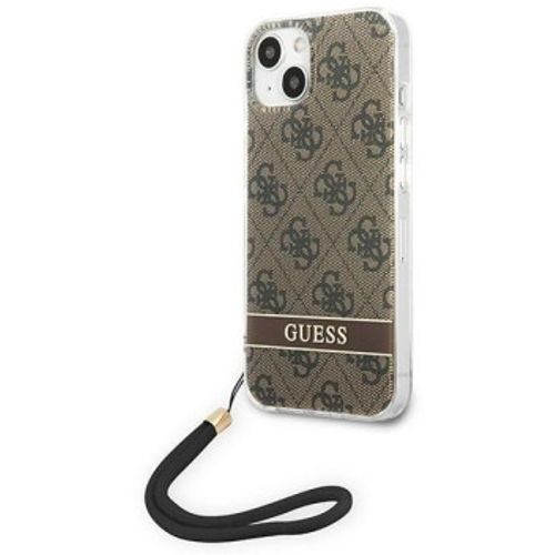 GUESS Futrola za iPhone 14 Pro Max Brown Print 4G Cord slika 1