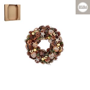 Novogodišnji dekor venac WREATH 9x34 1117403 - L. Brown - EDL