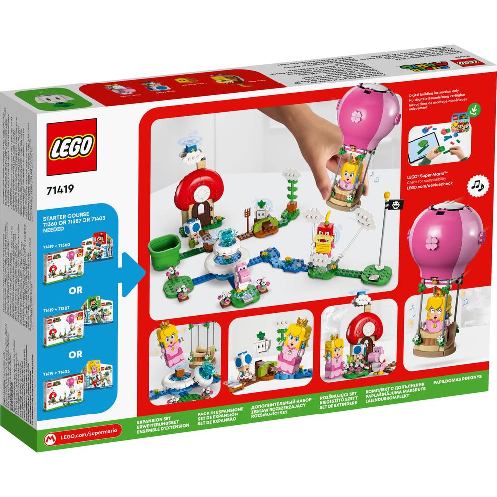 LEGO 71419 Peach's Garden Balloon Ride set za proširenje slika 8
