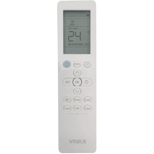Vivax ACP-12CH35AERI+ SILVER, Inverter klima uređaj, 12000 BTU, WiFi ready, Grejač spoljne jedinice, Srebrna boja slika 6