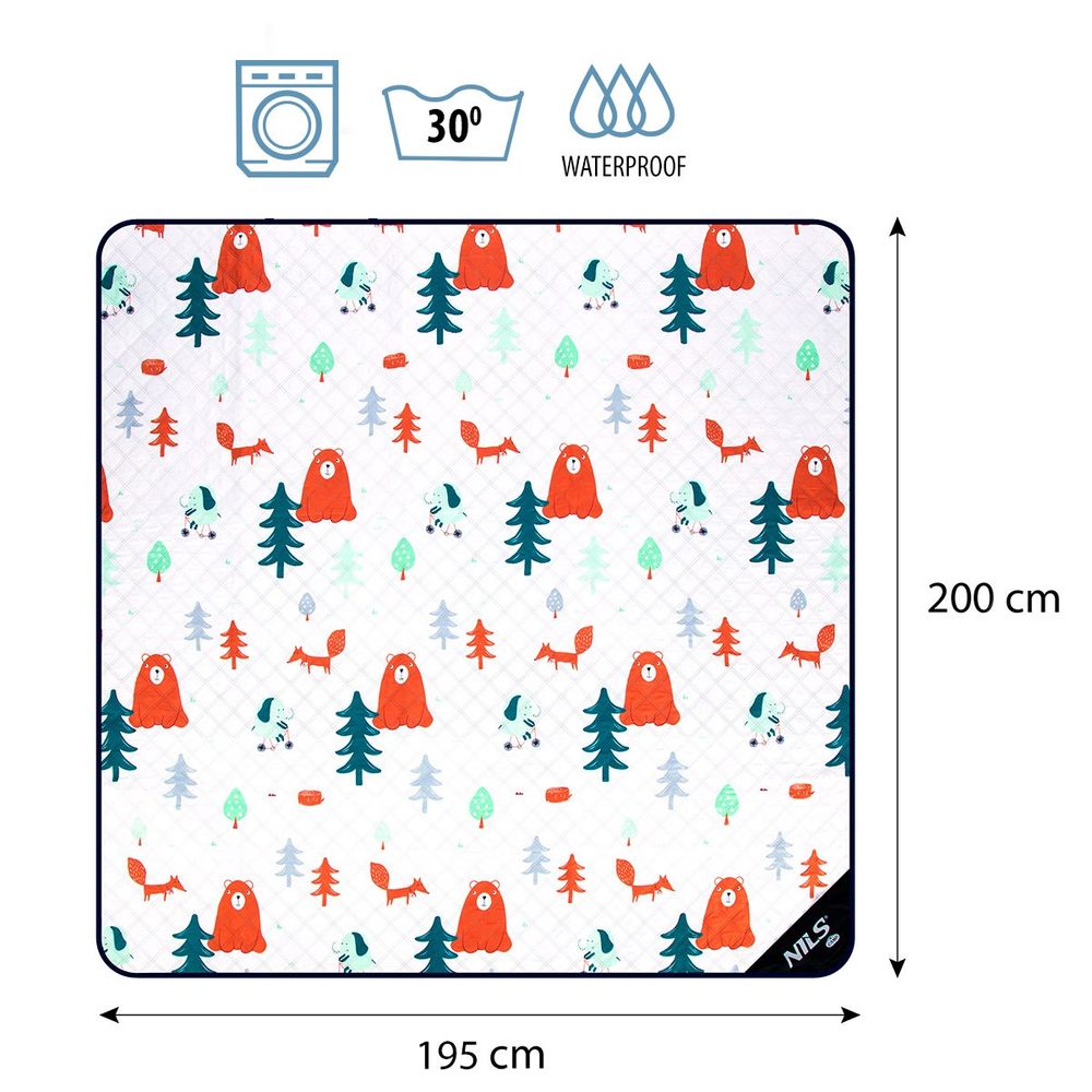 Nc8028 forrest piknik deka 195x200 cm nils camp slika 3