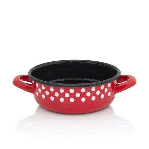 Metalac seljačka zdjela Red dot, 16cm / 1,20l slika 1