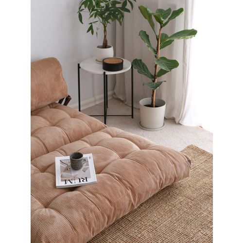 Fold Kadife 2 - Camel Camel 2-Seat Sofa-Bed slika 7