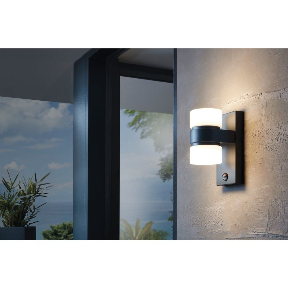 Eglo Atollari Vanjska Zidna Lampa 2x6W LED, Aluminij Gus/antracit slika 10