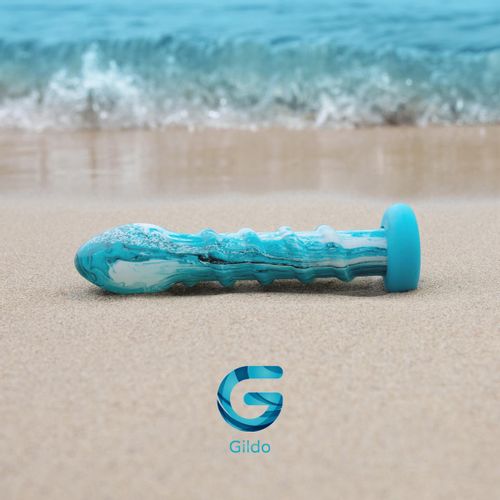 Stakleni dildo Gildo - Ocean Wave slika 3