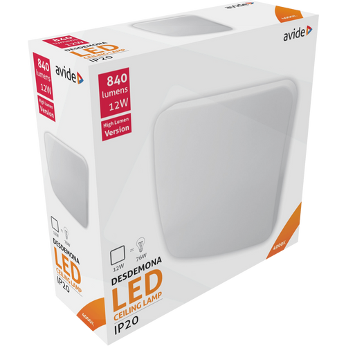 Avide Plafonjera LED, Desdemona, 12W, 840 lm, 4000K, IP20 - ACLO28NW-S-12W slika 2