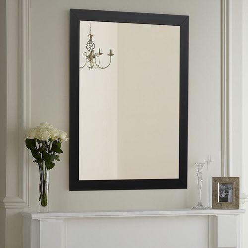 Framed - Black Black Decorative Mirror slika 2