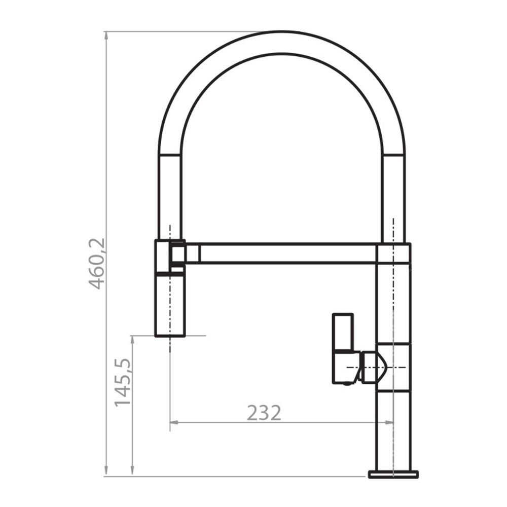Slavina Helika Magnus 7043 Krom mat slika 2