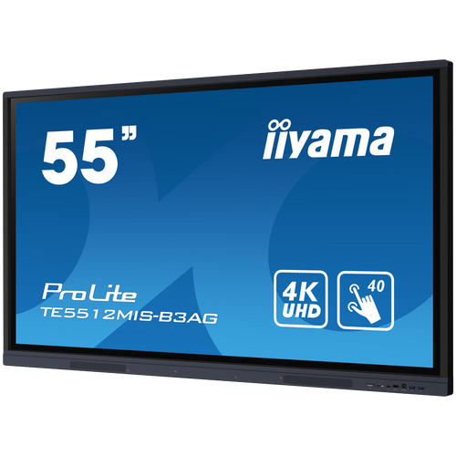 IIyama TE5512MIS-B3AG is an exceptional 4K UHD interactive display designed by iiyama to enhance collaboration, communication, and engagement. With key features like Zero Airgap LCD screen eliminating parallax, PureTouch-IR, iiWare 10 with Android 11. slika 3