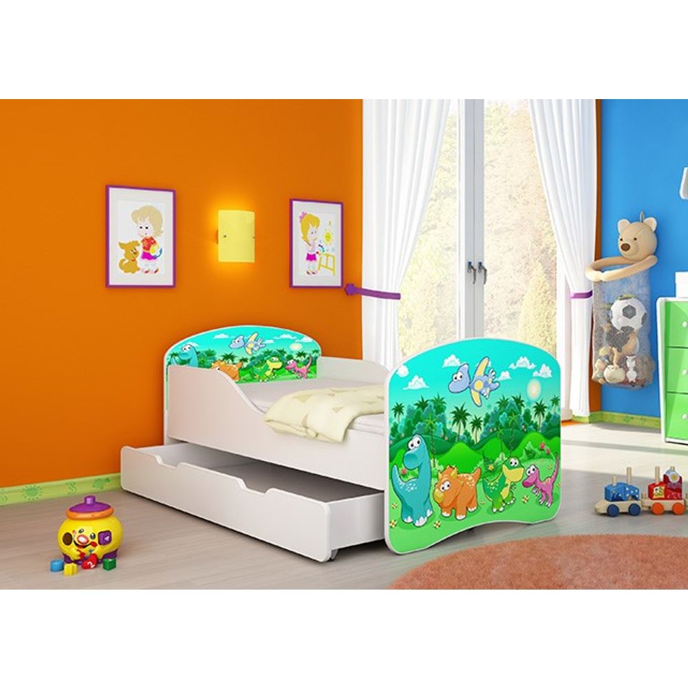ACMA Dječiji krevet Acma I sa ladicom - 140x70cm - Dezen 30 slika 1