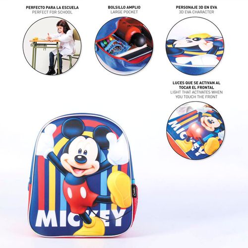 Disney Mickey 3D ruksak sa svjetlima 31cm slika 4