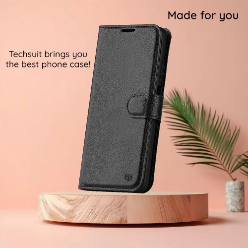 Techsuit Leather Folio preklopna maska za Honor 200 - smeđa slika 6