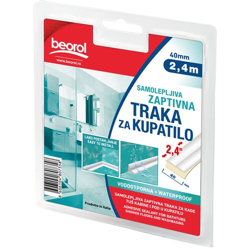 Beorol Samoljepljiva zaptivna traka za kupatilo 40mm x 2.4m slika 1