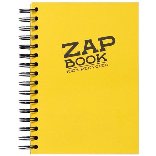 Clairefontaine Zap book A5 80gr 160L, mix boja, spiralni uvez, bjanko, 100% reciklirani papir slika 2