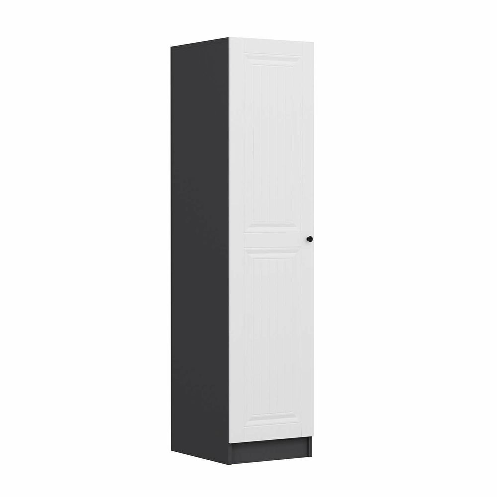 Minar Kale - 8768 Bijela i Antracit Ormar slika 1