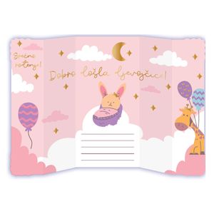 Vrabac Čestitka Dobro došla djevojčice, Aloha 68002