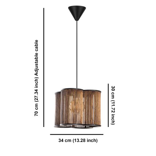 Wooden Cage Antiquation Chandelier slika 5