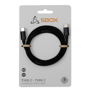 Sbox KABEL USB 3.0 TYPE C -> USB 3.0 TYPE C M/M 1M Crni - 60W