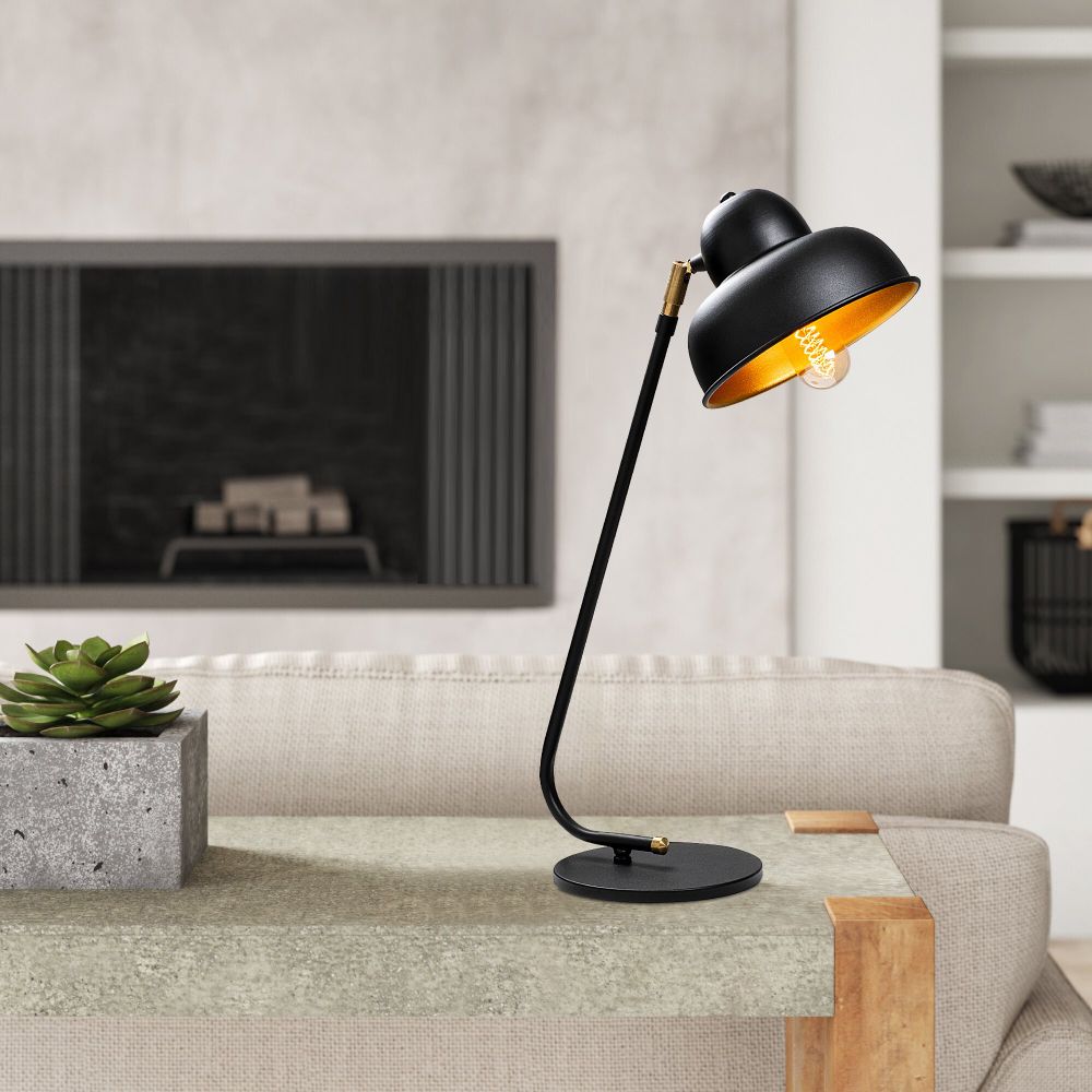 Berceste - 180BLACK-ML Crna Stolna Lampa slika 1