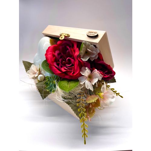 7 seas 365 ukrasna kutija Crvene ruže - keramičko srce, 15 cm slika 2