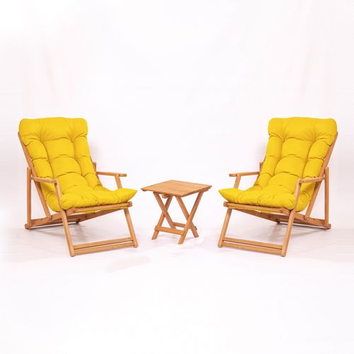 Woody Fashion Set vrtnog namještaja - stol i stolice (3 komada) Cristian slika 1