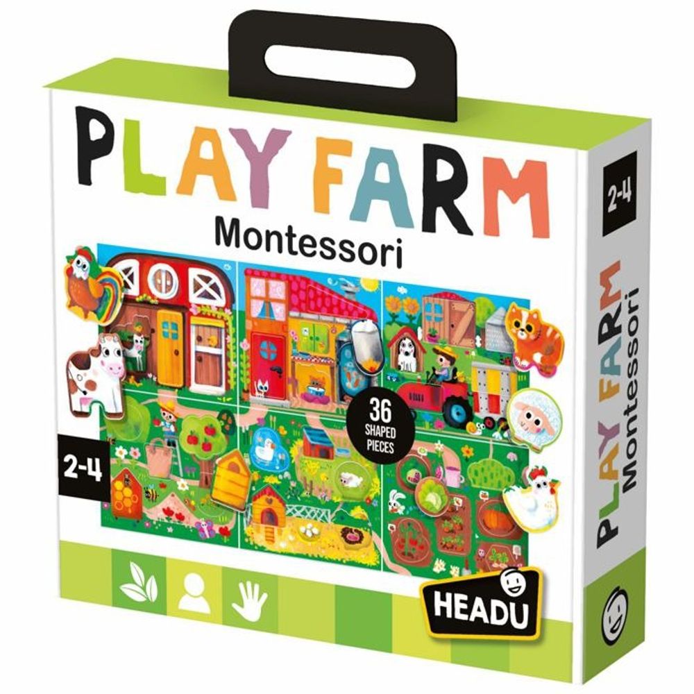 HEADU Edukativna slagalica Montessori Play Farm slika 1