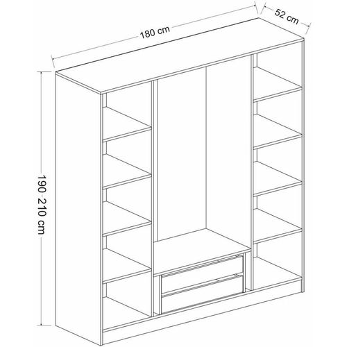 Kale Country - 3842 White Wardrobe slika 8