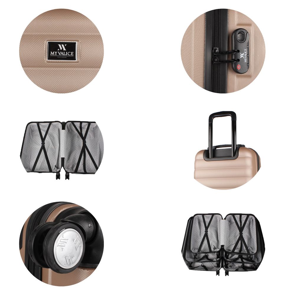 Set Zlatnih Kofera (2 Komada) slika 4