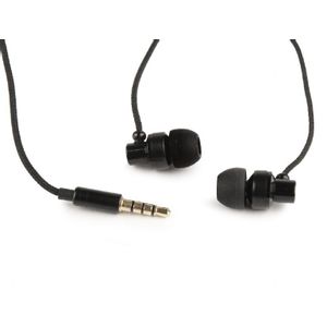 Gembird MHS-EP-CDG-B Stereo Metal Earphones with Microphone and Volume Control PARIS, 4-pin 3.5mm Stereo, Black