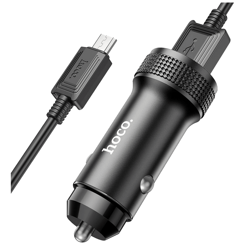 hoco. Auto punjač sa microUSB kabelom, 2 x USB, 2.4 A, 12W - Z49 Level slika 2