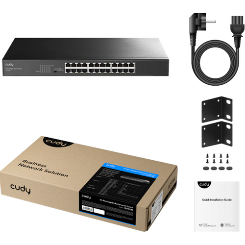 Cudy GS1024L, 24-Port 10/100/1000M Gigabit 16x Gbit RJ45 Rackmount Switch slika 8