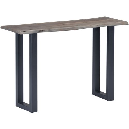 Konzolni stol od bagremovog drva i željeza sivi 115x35x76 cm slika 41