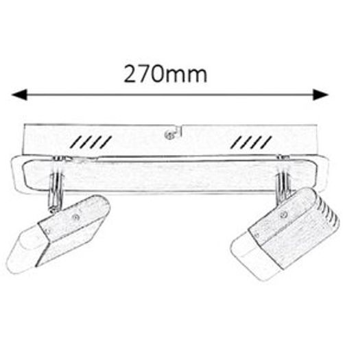 Rabalux Marcus plafonjera spot LED 2x5W slika 3