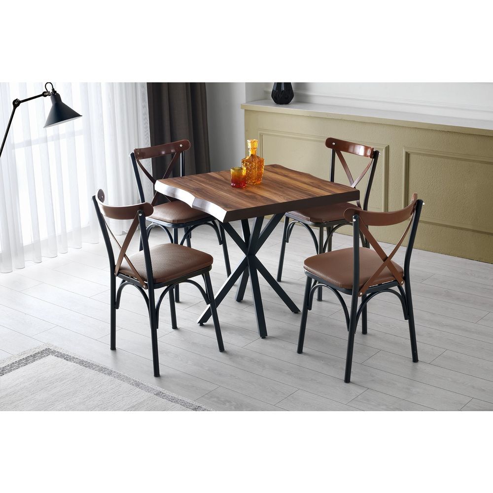 Set stolica Ekol - 1332 V4 (4 Komada), smeđa slika 6