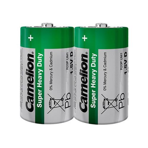 Baterija Zinc-Carbon Camelion GREEN 1.5V R20 2 kom slika 1