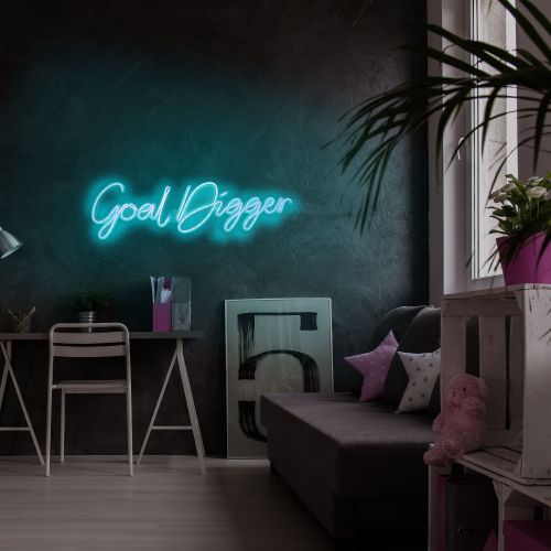 Wallity Ukrasna plastična LED rasvjeta, Goal Digger - Blue slika 1